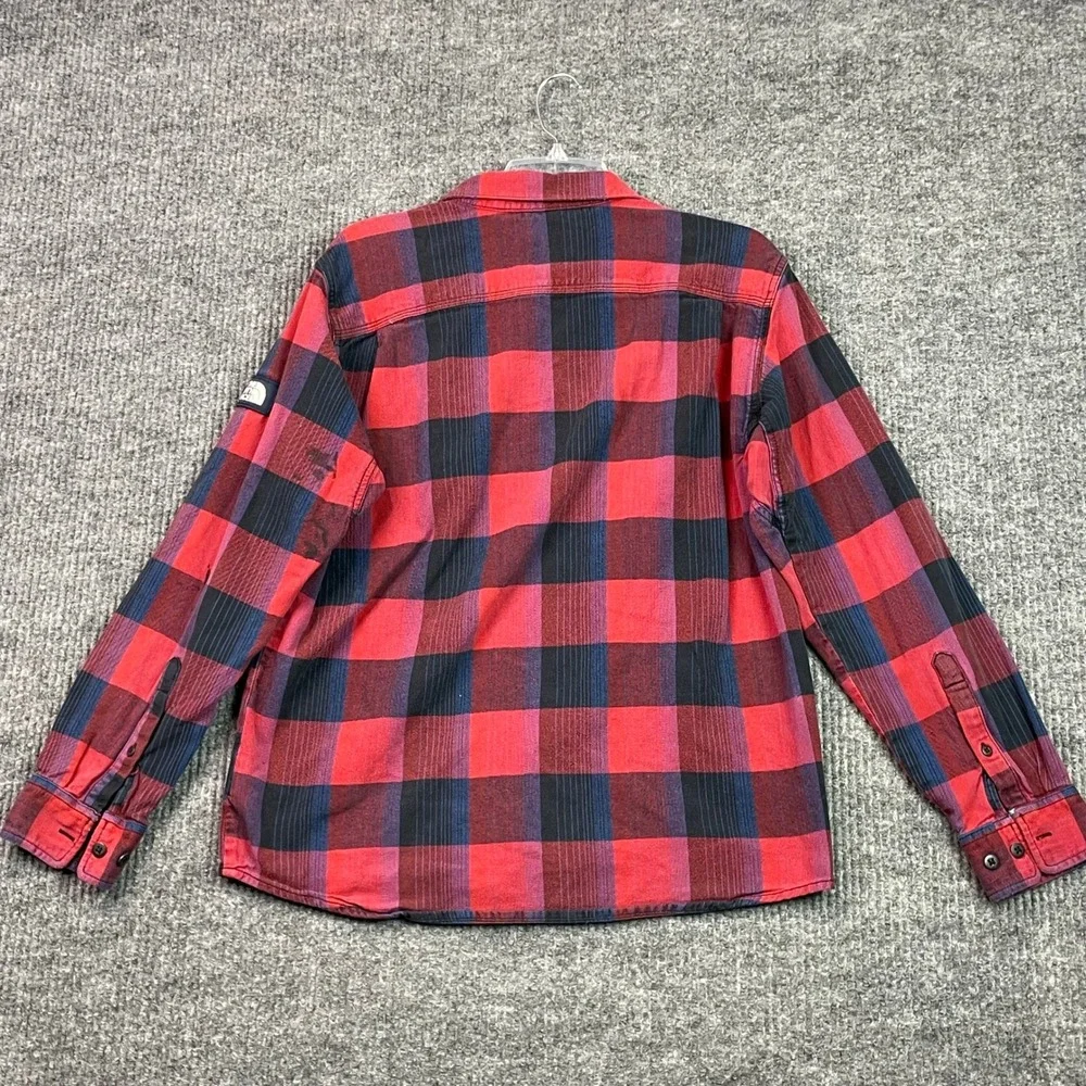 The North Face Mens Medium Buffalo Plaid Ruby Mountains Heli Long Sleeve Shirt